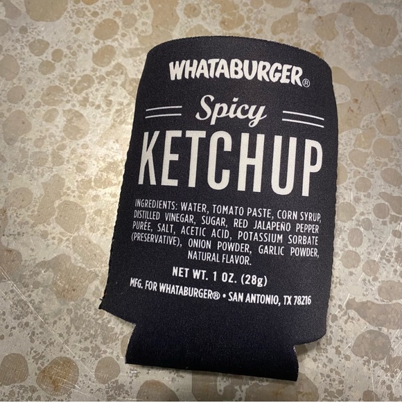 Whataburger Koozies Ketchup Reversible Set of Two Red Black Kooziies NWOT - Picture 5 of 8